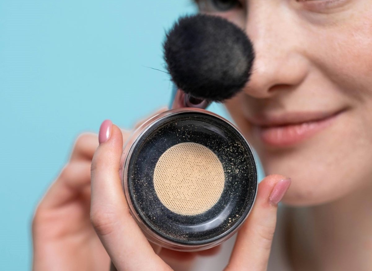 base de maquillaje en polvo