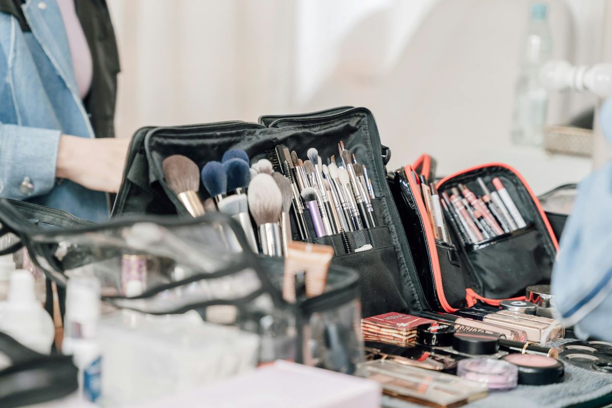 set maquillaje shooting moda